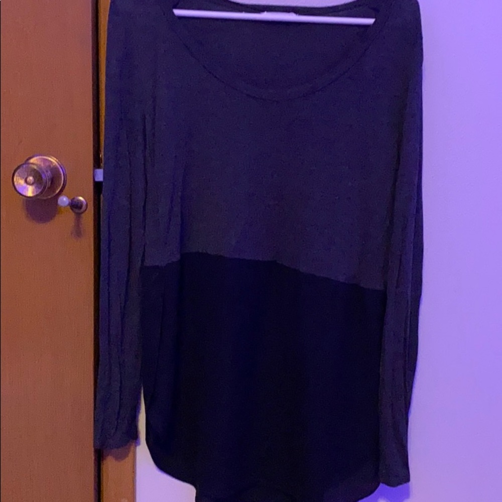 Black and grey top